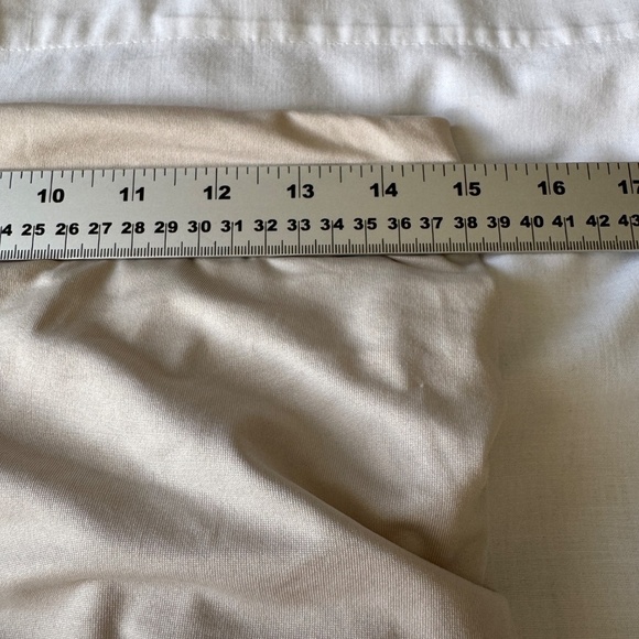 SWS Contour Strapless Tube Dress Beige/Cream Large Ruched Sides‎ Graduation Prom - Picture 10 of 16